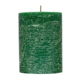 ARÔME Rustikální svíčka 5x10cm Obyčejná barva Zelená