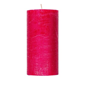 ARÔME Rustikální svíčka 7x10cm Obyčejná barva Rubínově červená