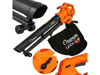 Elektrický foukač, vysavač, drtič listí, 3v1 DEMON