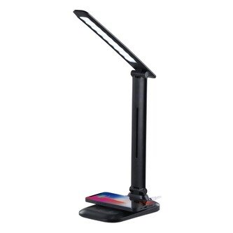 LED stolní lampa Immax LUMI s Qi bezdrátovým nabíjením, černá LED stolní lampa Immax LUMI s Qi bezdrátovým nabíjením, černá