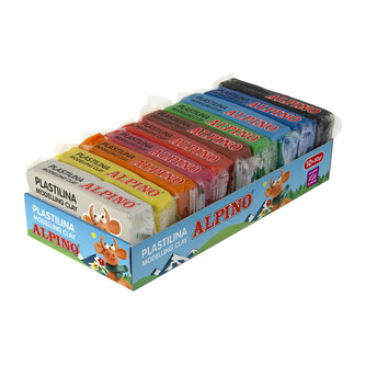 Alpino modelovací hmota v 10 různých barvách/50gr.