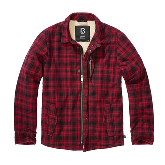 Bunda Brandit Classic Sherpa - červená-černá, XL