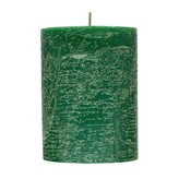 ARÔME Rustikální svíčka 7x10cm Obyčejná barva Zelená