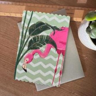 Karnet Urodziny Flaming