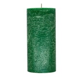 ARÔME Rustikální svíčka 7x15cm Obyčejná barva Zelená
