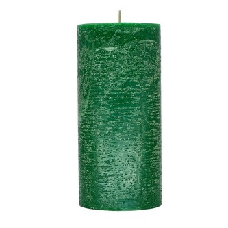 ARÔME Rustikální svíčka 7x15cm Obyčejná barva Zelená