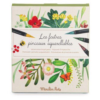 MOULIN ROTY Akvarelové fixy  Le Jardin du Moulin