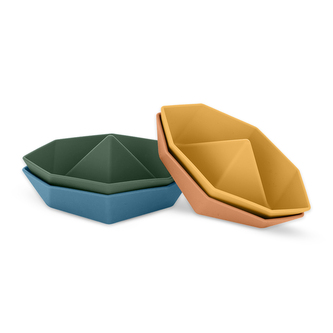 PETITE&MARS Hračky silikonové do vody Ships 6m+