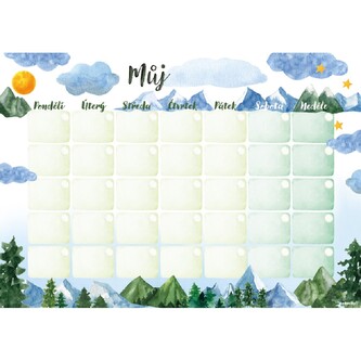 Baloušek Tisk - Měsíční plánovač - A4 - Hory