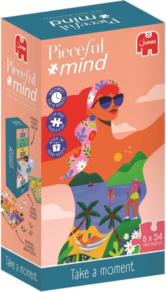 JUMBO Puzzle Pieceful mind: Věnuj si chvilku 6x54 dílků