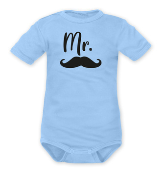 DEJNA Body krátký rukáv Mr. - modré, vel. 80; 80 (9-12m); modrá; 100 % bavlna