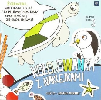 Kolorowanka 21x21 z nakl. Podwodne zwierzaki