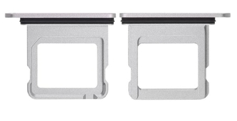 Šuplík SIM iPhone 16, 16 Plus Single SIM silver Šuplík SIM iPhone 16, 16 Plus Single SIM silver