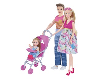 Panenka těhotná s rodinou 30cm