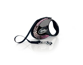 Flexi Vodítko Glam Composition S pásek 3m Onyx Black