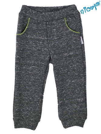 Kojenecké bavlněné tepláky Nicol, Boy - grafit, vel. 56; 56 (1-2m); grafit; pro kluky Kojenecké bavlněné tepláky Nicol, Boy - grafit, vel. 56; 56 (1-2m); grafit; pro kluky