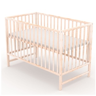 Postýlka pro miminko Nature 120x60cm se spouštěcím bokem - přírodní; natural