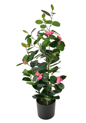 VIRIDIS Sztuczny kwiat kamelia japońska 13x11x71cm