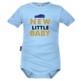 Body krátký rukáv Dejna New little Baby - Boy, modré, vel. 68; 68 (3-6m); modrá; 100 % bavlna