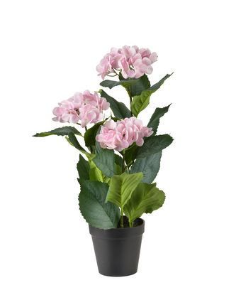 VIRIDIS Sztuczny kwiat hortensjablady róż 12,5x9x49cm