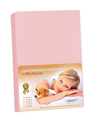Jersey LUX - Růžová - 120x200 cm