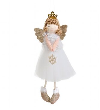 Závěsná dekorace ALLIN | anděl v šatech | 19 cm | 867915