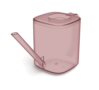 Konvička TUBI 1 l - barva: transparentní marsala