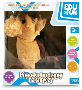 Piesek chodzący na smyczy Edu&Fun;