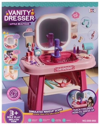 Toaletka z akcesoriami światło i dzik MEGA CREATIVE 566783 Toaletka z akcesoriami światło i dzik MEGA CREATIVE 566783