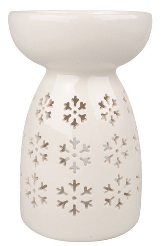 Aromalampa vločky porcelánová 9 x 14 x 9 cm