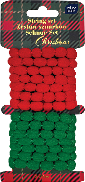 Sznurek dekor. BN 2x1 m Christmas Interdruk B/C