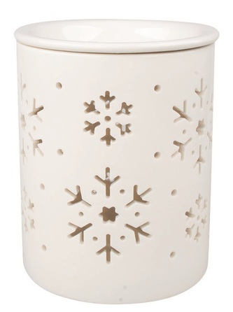 Aromalampa vločky porcelánová 10.5 x 13 x 10,5 cm