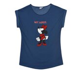 Dámské tričko MINNIE not agree krátký rukáv, modrá, velikost: l