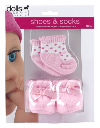 Dolls World - Boty a ponožky 2 druhy