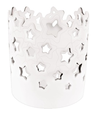 Svícen porcelánový Hvězdy 11 x 13,5 x 11 cm