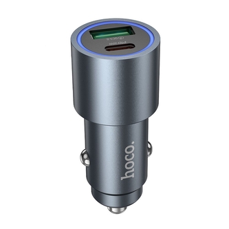 CL adaptér HOCO Z60, 1x USB A, 1x USB C, QC 3.0, PD 48W, barva černá