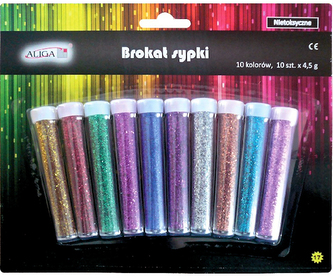 Brokat dekor. sypki  10-kol. x 4,5g, MT-6356, Aliga Brokat dekor. sypki  10-kol. x 4,5g, MT-6356, Aliga