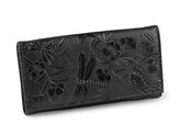 Dámská peněženka vážky a motýli 9,5x19 cm - 1 ks - 8 černá