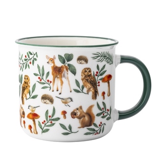 Hrnek porcelánový 400ml  dek.lesní zvířátka