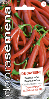 Dobrá semena Paprika zel. - De Cayenne, chilli 0,4g