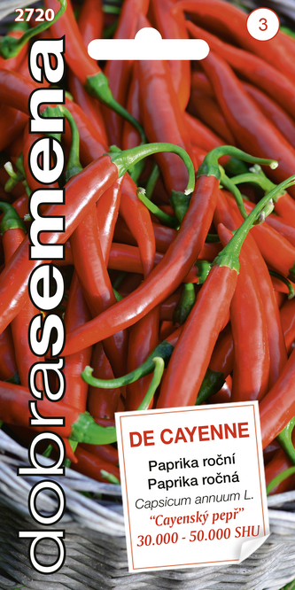 Dobrá semena Paprika zel. - De Cayenne, chilli 0,4g
