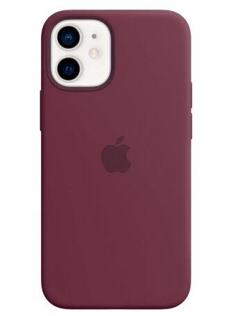 MHKQ3ZM/A Apple Silikonový Kryt vč. MagSafe pro iPhone 12 Mini Plum (Pošk. Balení)