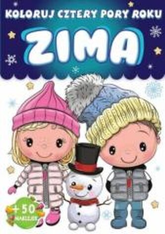 Koloruj cztery pory roku. Zima