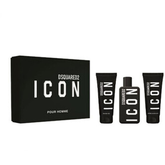 Dsquared2 Icon Pour Homme Dárková sada Parfémová voda 100 ml, sprchový gel 100 ml a balzám po holení 100 ml Dsquared2 Icon Pour Homme Dárková sada Parfémová voda 100 ml, sprchový gel 100 ml a balzám po holení 100 ml