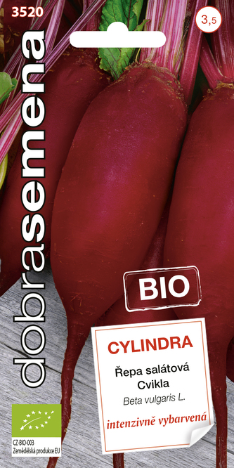 Dobrá semena BIO Řepa salát. - Cylindra podlouhlá 3g
