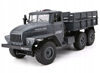 Sovětský vojenský truck URAL 4320 RTR 1:12 42cm, šedá