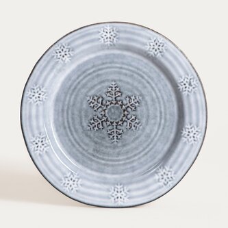 Talíř BLUNITE | zimní vzor modrý | 26 cm | 759857