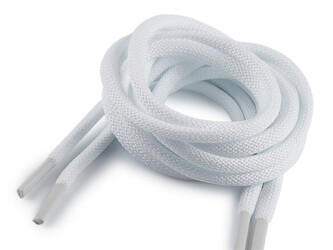 Tkaničky do bot, tenisek, mikin délka 100 a 130 cm - 10 ks - 3 (100 cm) bílá