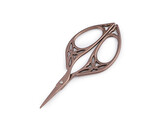 Nůžky vyšívací ozdobné - 1 ks - měděná tmavá