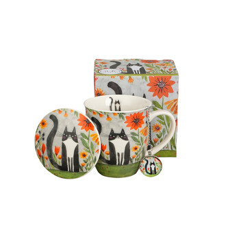 Kubek z zaparzaczem z zawieszką Koci Świat ŁĄKA